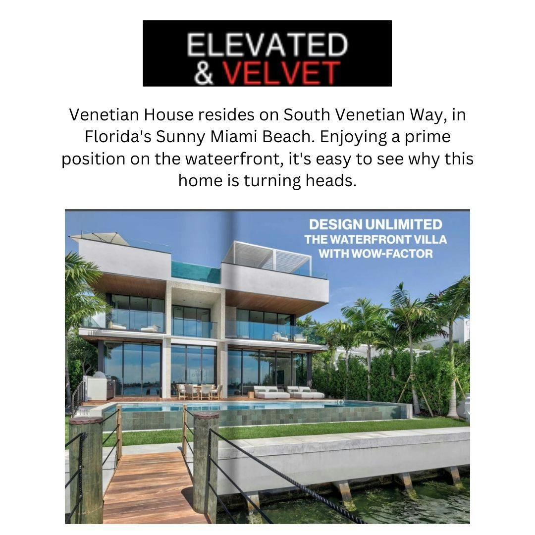 Venetian House resides on South Venetian Way, in Florida's Sunny Miami Beach.